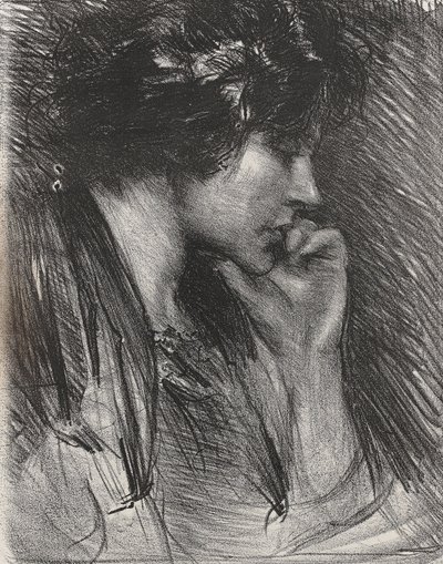 Perfil de uma mulher de Albert de Belleroche